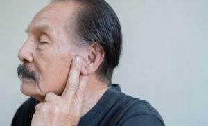 man with single sided deafness