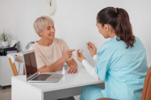 woman in needd of a hearing aid in Northern VA